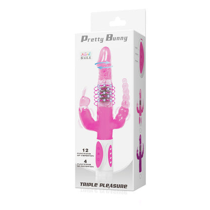Baile Pretty Bunny Triple Vibrator Rotator | Niks.fi verkkokauppa