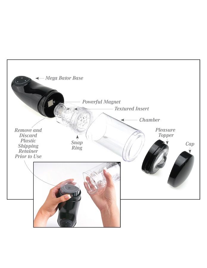 Extreme Toyz Pdx Mega Bator Usb Male Masturbator Mouth Red | Niks.fi verkkokauppa