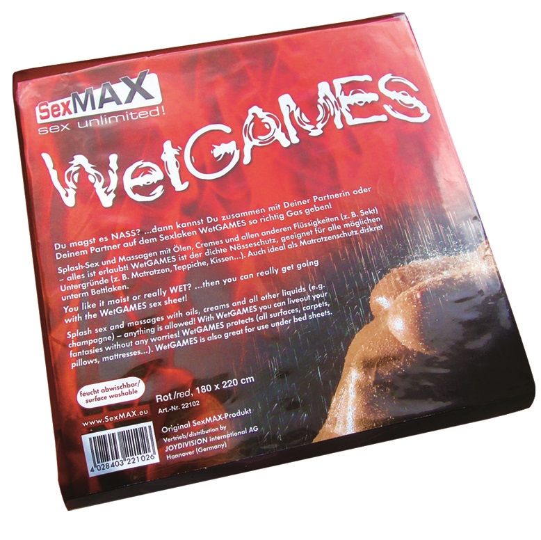 Joydivision Sexmax Wetgames Sex-Laken Red | Niks.fi verkkokauppa