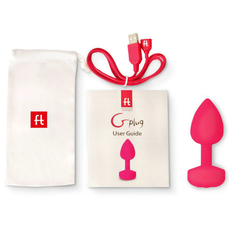 G-Vibe Funtoys Gplug Anal Rechargeable Vibrator Small Neon Pink 3Cm | Niks.fi verkkokauppa