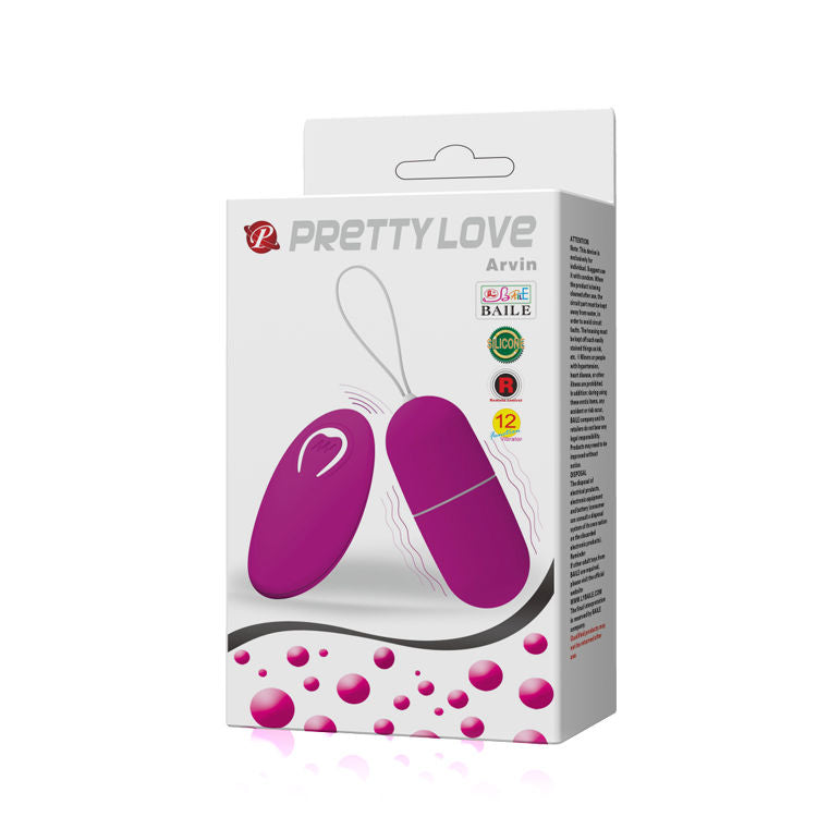 Pretty Love Vibrating Egg Arvin Remote Control 12V | Niks.fi verkkokauppa