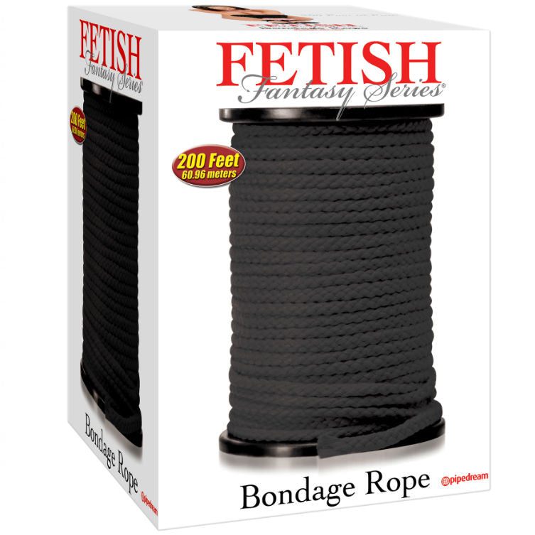 Fetish Fantasy Series Series Bondage Rope Black 60.96 Meters | Niks.fi verkkokauppa