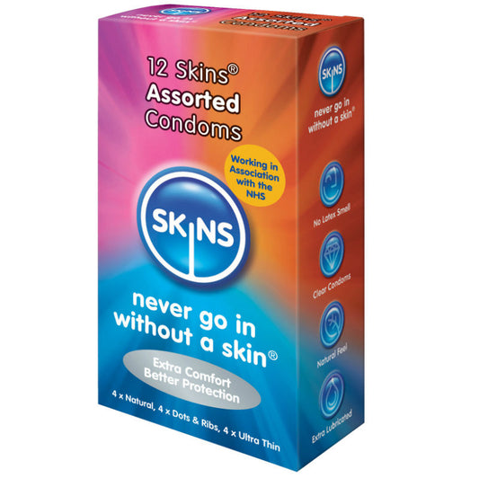 Skins Condoms Assorted 12 Pack | Niks.fi verkkokauppa