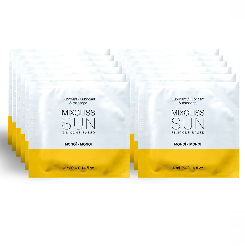 Mixgliss Silicone Based Lubricant Aroma Monoi 12 Single Dose 4Ml | Niks.fi verkkokauppa