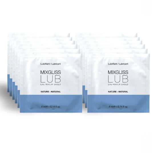 Mixgliss Natural Water-Based Lubricant 12 Single Dose 4 Ml | Niks.fi verkkokauppa