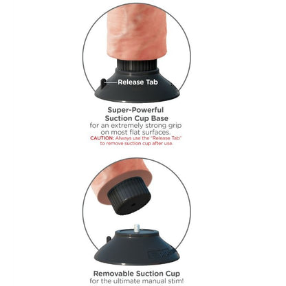 King Cock 15.24 Cm Vibrating Cock Flesh | Niks.fi verkkokauppa