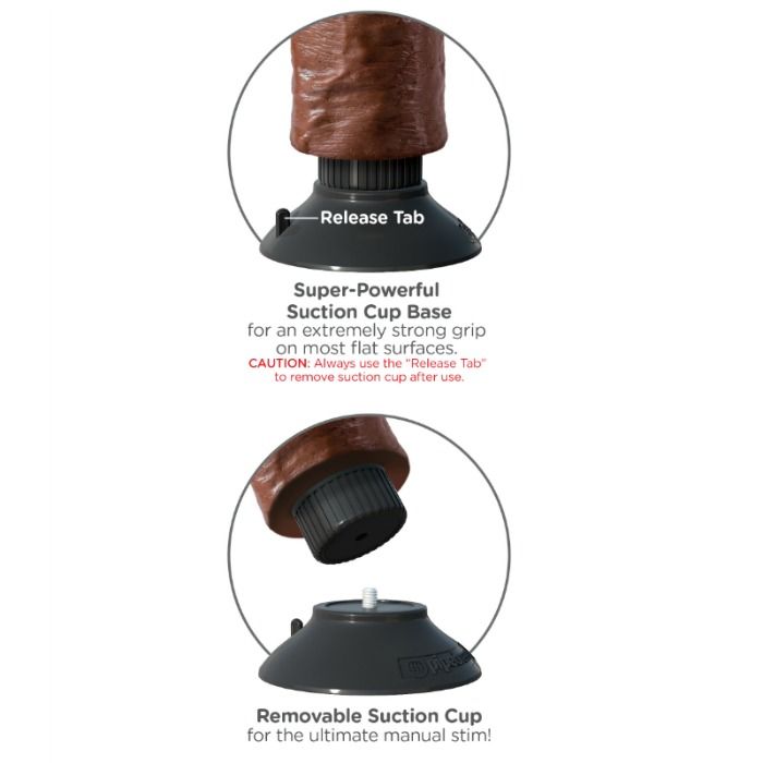 King Cockvibrating Cock Brown 15.24 Cm | Niks.fi verkkokauppa