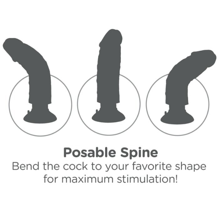 King Cockvibrating Cock Brown 15.24 Cm | Niks.fi verkkokauppa