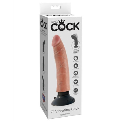 King Cock 17.78 Cm Vibrating Cock Flesh | Niks.fi verkkokauppa