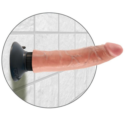 King Cock 17.78 Cm Vibrating Cock Flesh | Niks.fi verkkokauppa