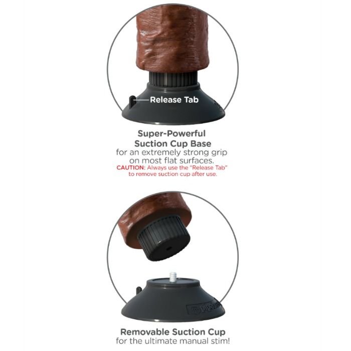 King Cockvibrating Cock Brown 17.78 Cm | Niks.fi verkkokauppa