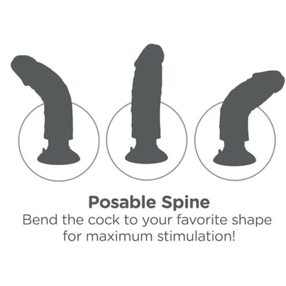 King Cockvibrating Cock Brown 17.78 Cm | Niks.fi verkkokauppa