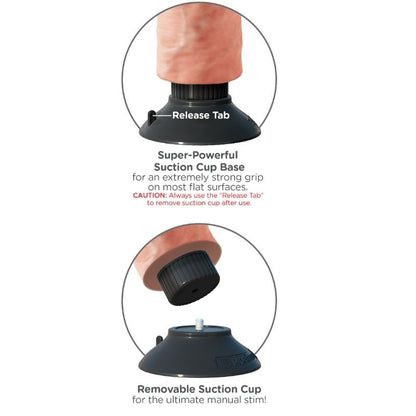 King Cock 25.5 Cm Vibrating Cock Flesh | Niks.fi verkkokauppa
