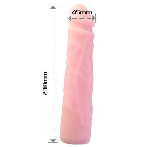 Baile Realistic Skin Touch Silicone Dildo 23 Cm | Niks.fi verkkokauppa