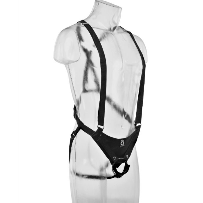 King Cock 28 Cm Hollow Strap-On Suspender System Flesh | Niks.fi verkkokauppa