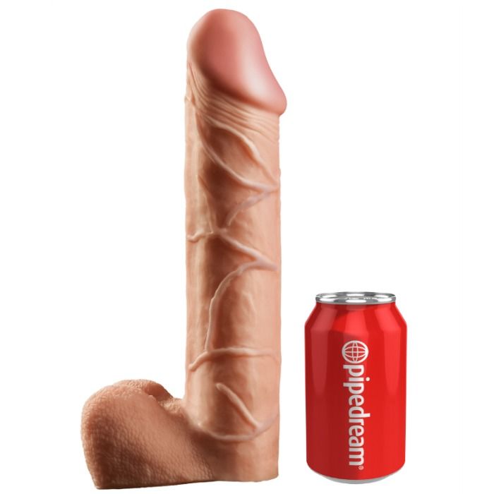 King Cock 30.5 Cm Hollow Strap-On Suspender System Flesh | Niks.fi verkkokauppa