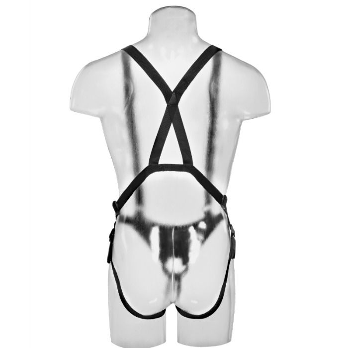 King Cock 30.5 Cm Hollow Strap-On Suspender System Flesh | Niks.fi verkkokauppa