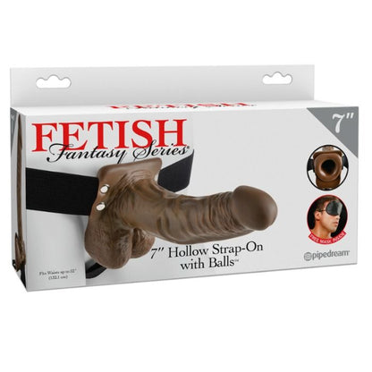 Fetish Fantasy Series Series 7 Hollow Strap-On With Balls | Niks.fi verkkokauppa