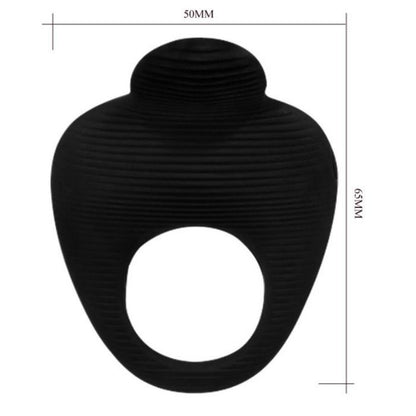 Pretty Love Thimble Vibrator Ring Black | Niks.fi verkkokauppa