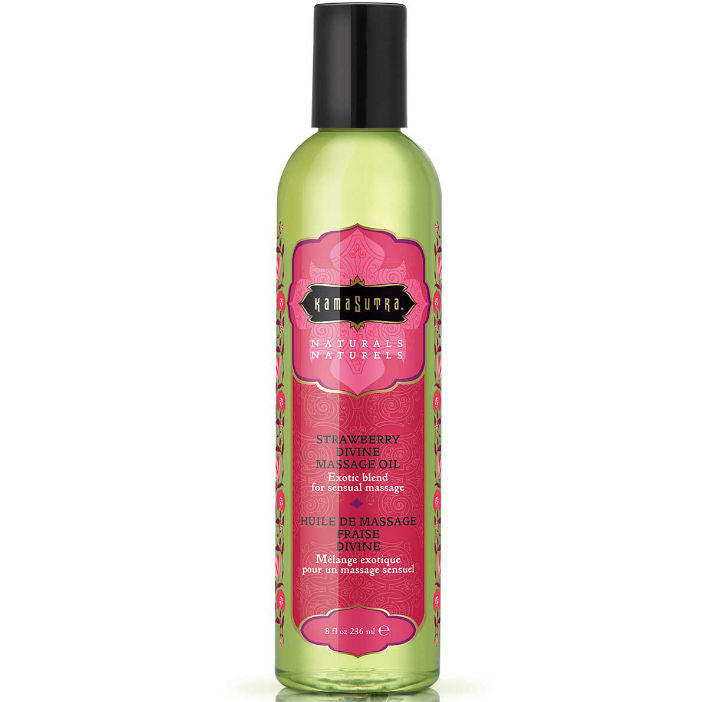 Kamasutra Naturals Divine Strawberry Massage Oil 236Ml | Niks.fi verkkokauppa