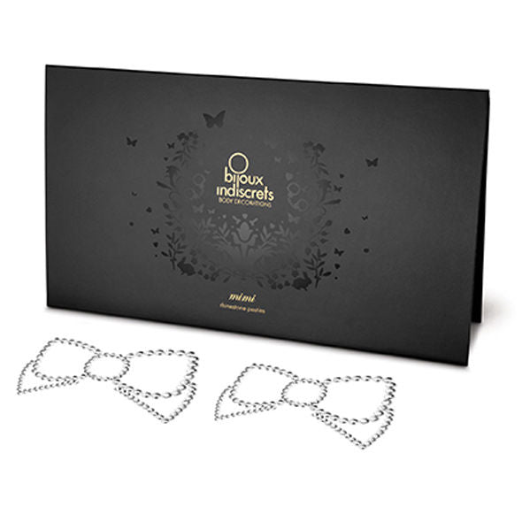 Bijoux Mimi Bow Silver Nipple Covers | Niks.fi verkkokauppa