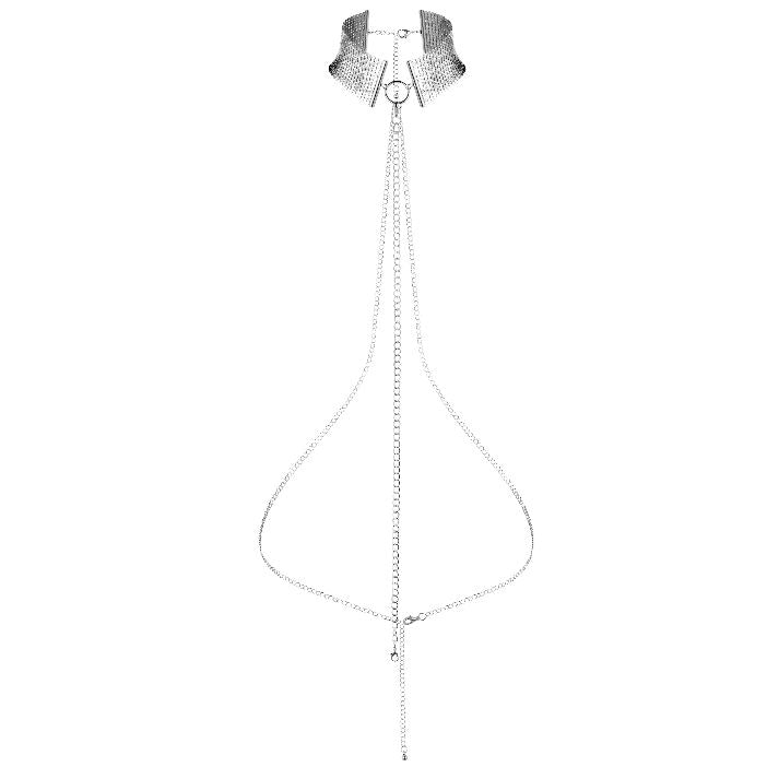 Bijoux D…Sir M…Tallique Silver Metallic Necklace | Niks.fi verkkokauppa