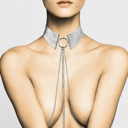 Bijoux D…Sir M…Tallique Silver Metallic Necklace | Niks.fi verkkokauppa