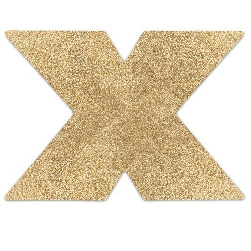 Bijoux Indiscrets Flash Cross Gold Nipple Covers | Niks.fi verkkokauppa