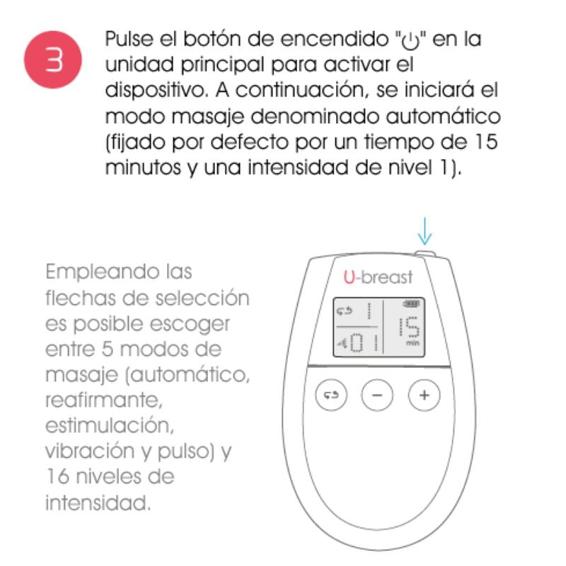 500 Cosmetics U Breast Breast Increase Electrostimulation | Niks.fi verkkokauppa