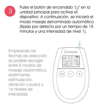 500 Cosmetics U Breast Breast Increase Electrostimulation | Niks.fi verkkokauppa