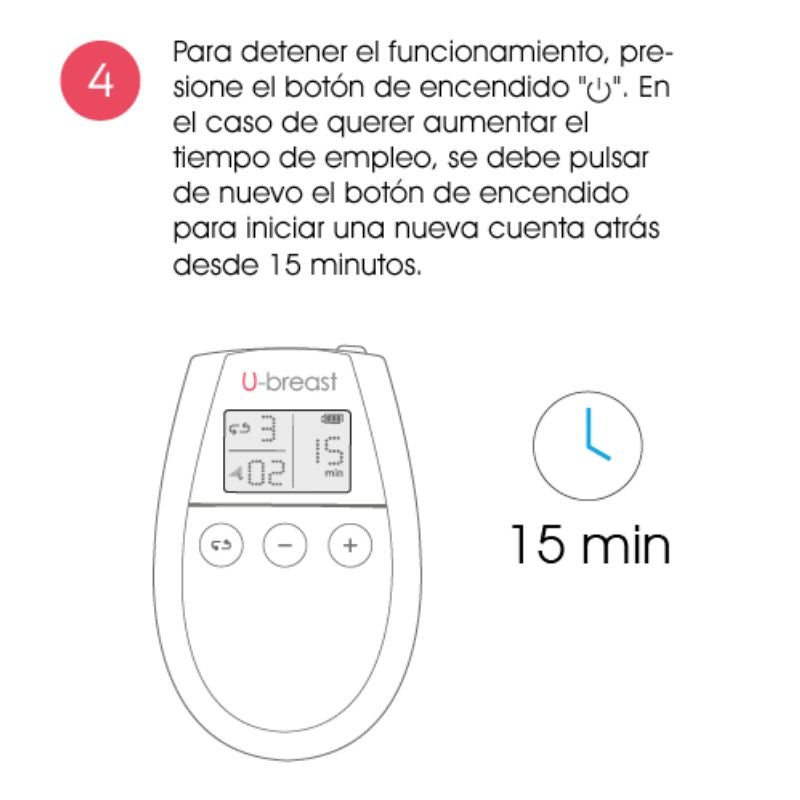 500 Cosmetics U Breast Breast Increase Electrostimulation | Niks.fi verkkokauppa