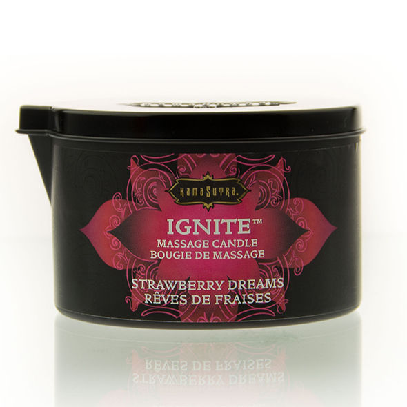 Kamasutra Strawberry Dreams Massage Candle 170 Gr | Niks.fi verkkokauppa