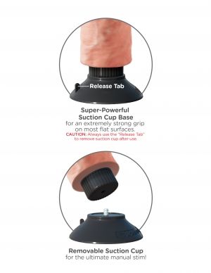 King Cock 20.32 Cm Vibrating Cock Flesh | Niks.fi verkkokauppa