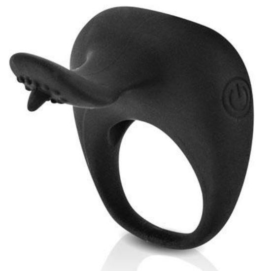 Pretty Love Thimble Vibrator Ring Black | Niks.fi verkkokauppa