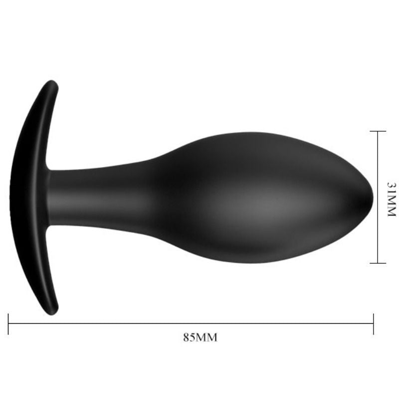 Pretty Love Anal Plug Silicone Anchor 8.5 Cm Black | Niks.fi verkkokauppa