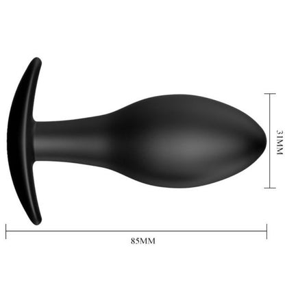 Pretty Love Anal Plug Silicone Anchor 8.5 Cm Black | Niks.fi verkkokauppa