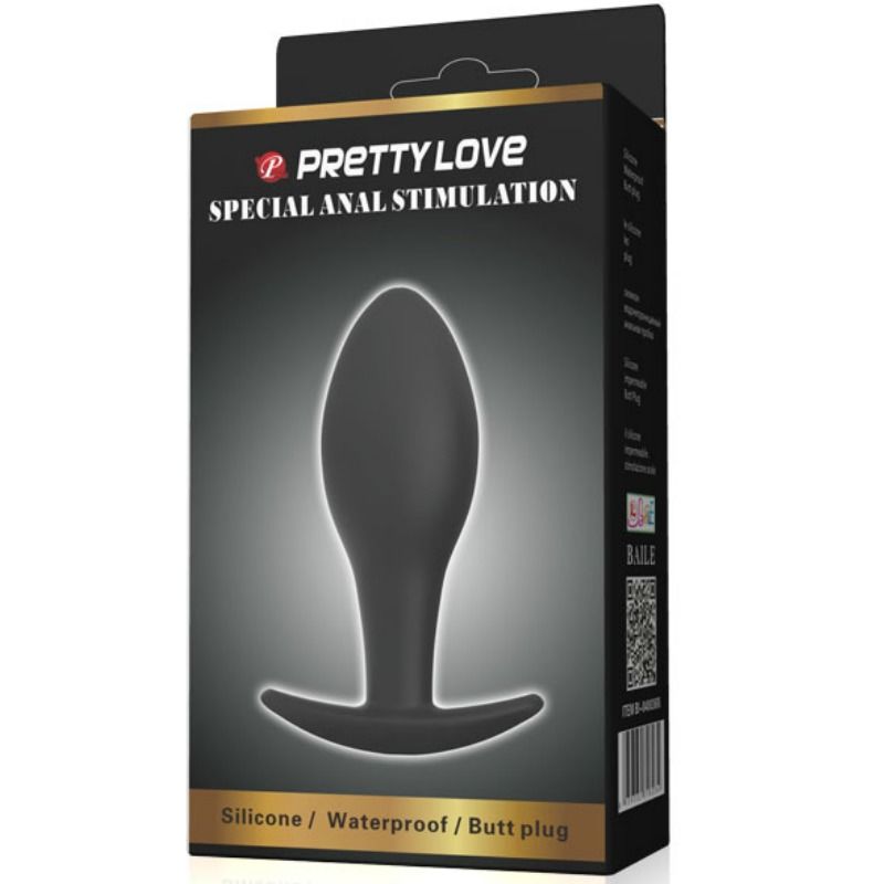 Pretty Love Anal Plug Silicone Anchor 8.5 Cm Black | Niks.fi verkkokauppa