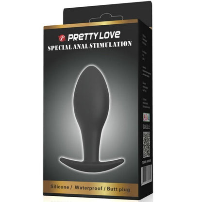 Pretty Love Anal Plug Silicone Anchor 8.5 Cm Black | Niks.fi verkkokauppa