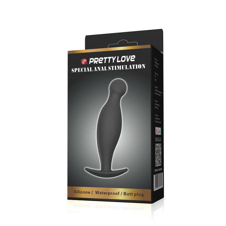 Pretty Love Silicone Anal Plug 11.7 Cm Black | Niks.fi verkkokauppa