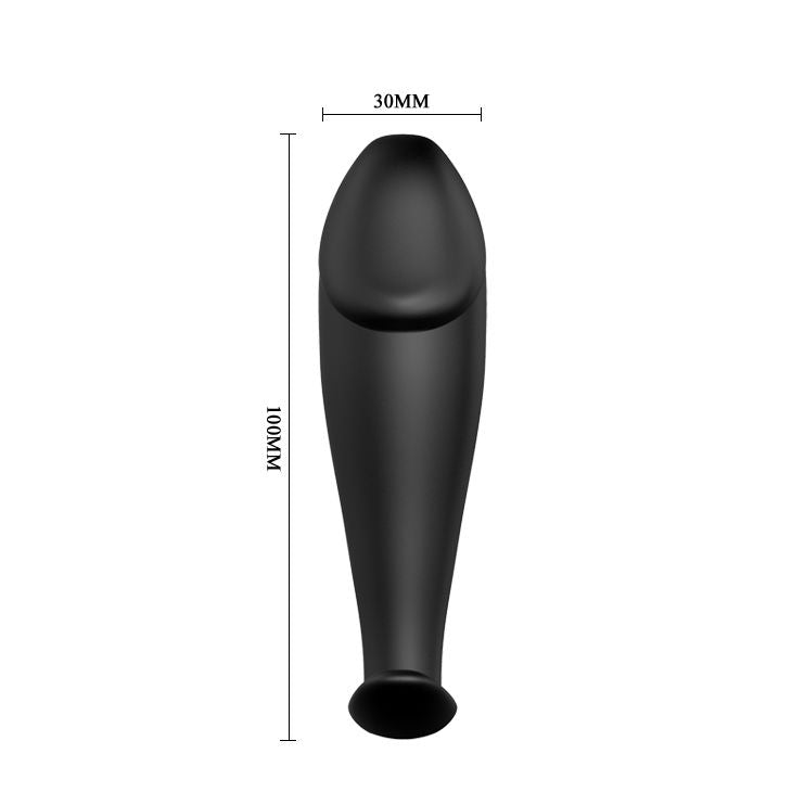 Pretty Love Silicone Anal Plug Penis Form And 12 Vibration Modes Black | Niks.fi verkkokauppa