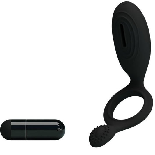Pretty Love Vibrating Ring With Ethel Stimulator | Niks.fi verkkokauppa