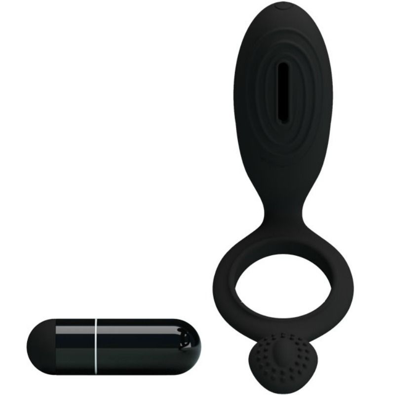 Pretty Love Vibrating Ring With Ethel Stimulator | Niks.fi verkkokauppa