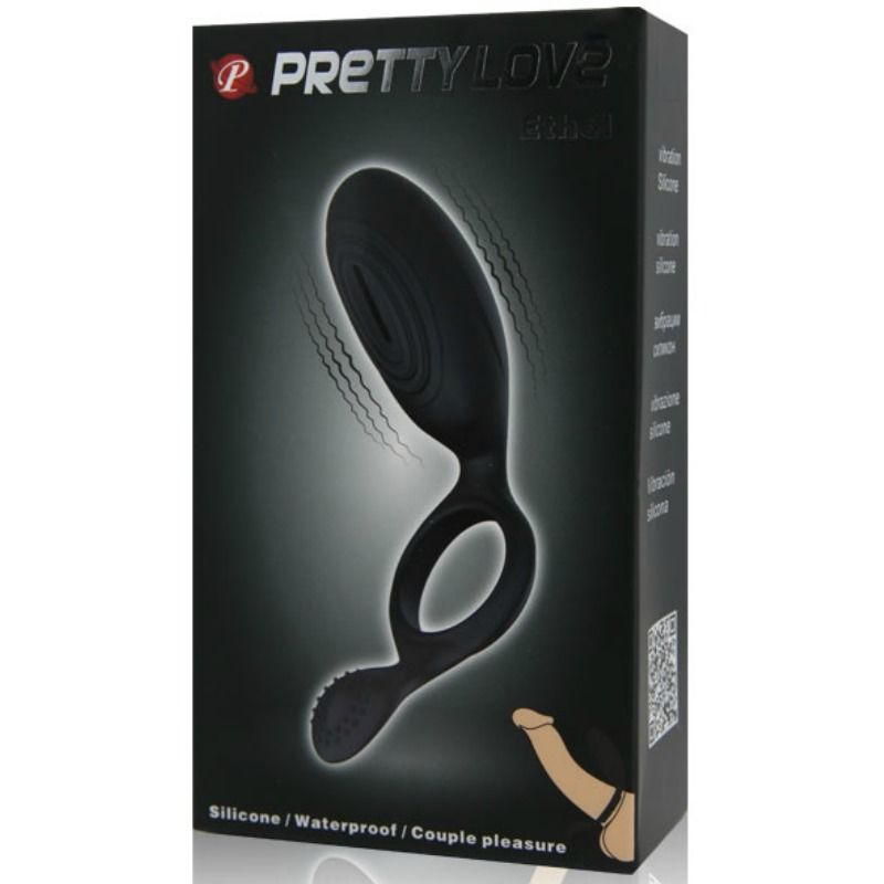 Pretty Love Vibrating Ring With Ethel Stimulator | Niks.fi verkkokauppa