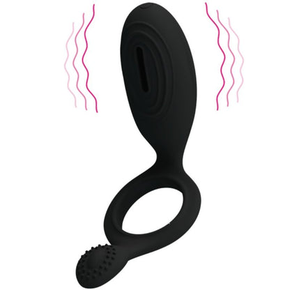 Pretty Love Vibrating Ring With Ethel Stimulator | Niks.fi verkkokauppa