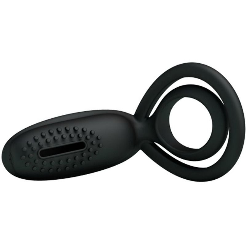 Pretty Love Vibrating Ring With Esther Stimulator | Niks.fi verkkokauppa