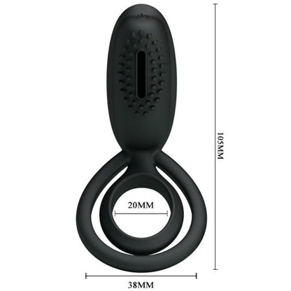 Pretty Love Vibrating Ring With Esther Stimulator | Niks.fi verkkokauppa