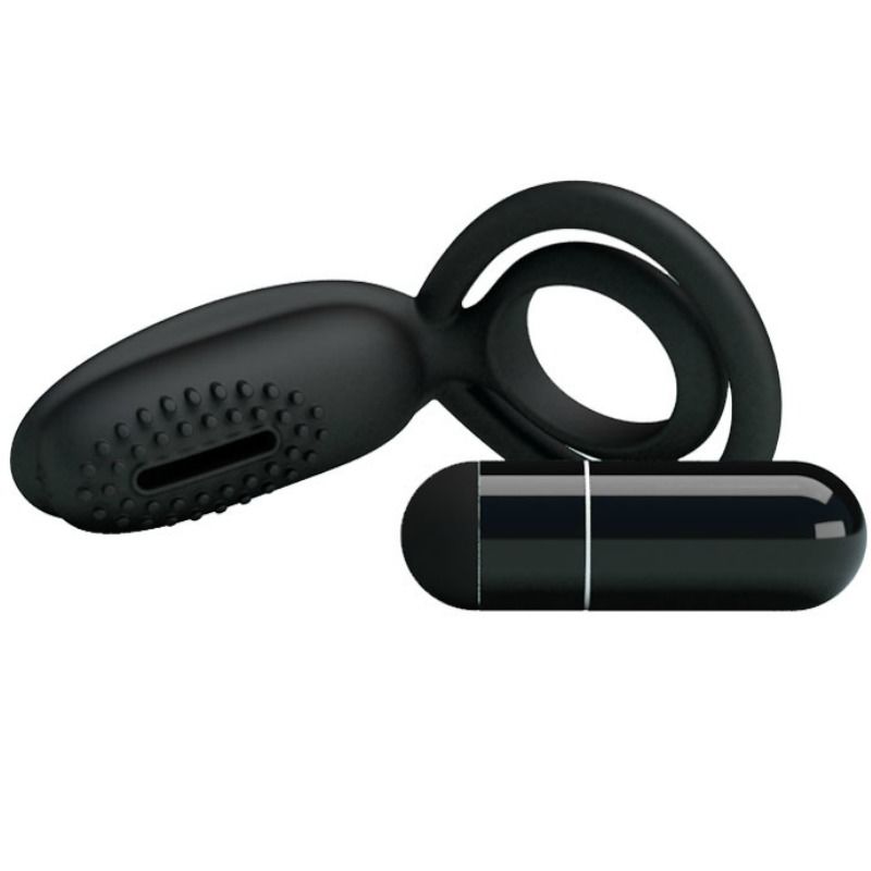 Pretty Love Vibrating Ring With Esther Stimulator | Niks.fi verkkokauppa