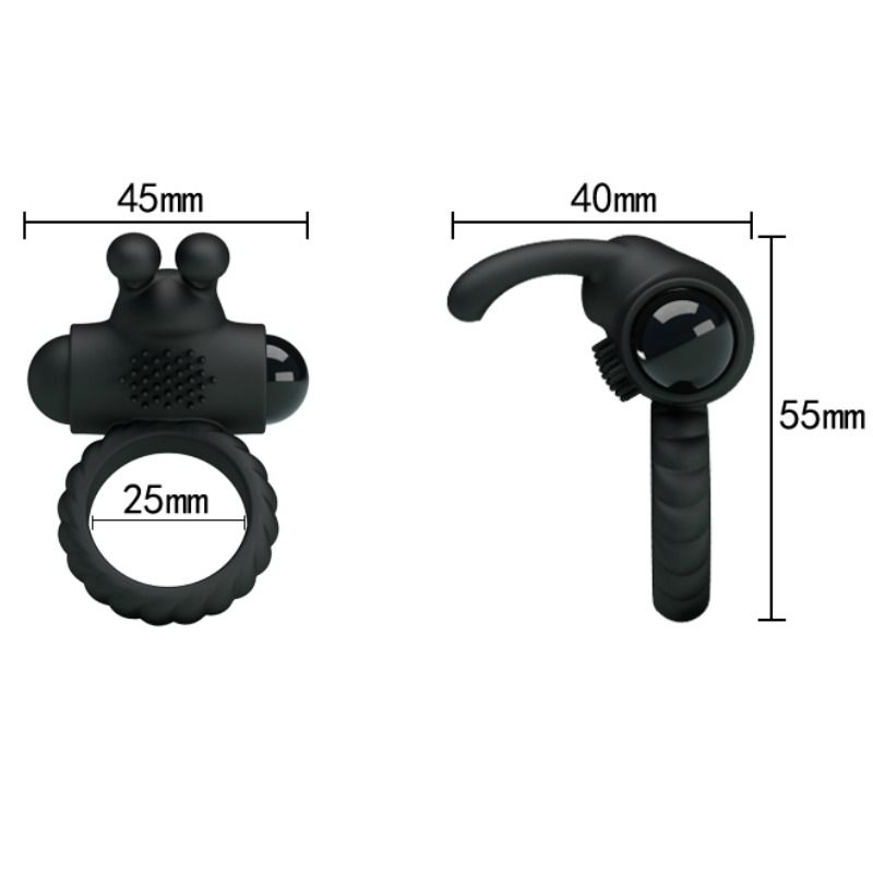 Pretty Love Eudora Vibrating Ring With Stimulator | Niks.fi verkkokauppa