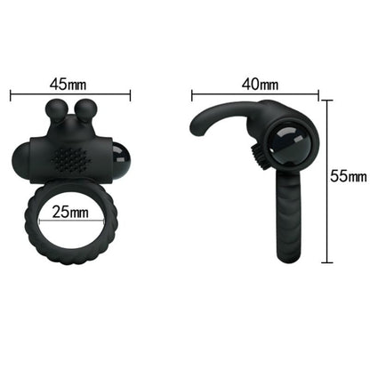 Pretty Love Eudora Vibrating Ring With Stimulator | Niks.fi verkkokauppa