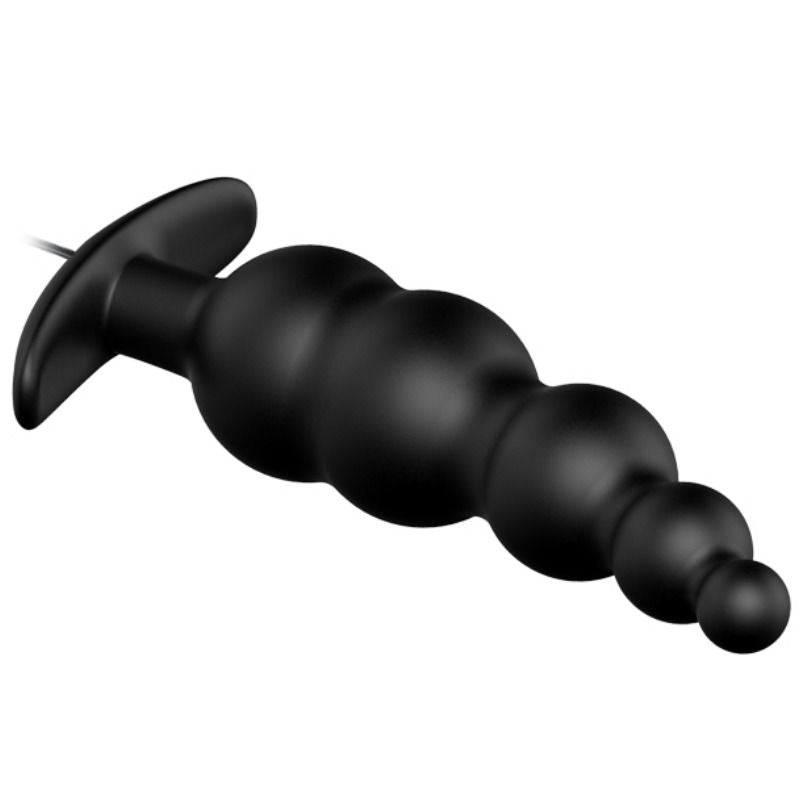 Pretty Love Anal Plug Silicone Extra Stimulation And 12 Vibration Modes Black | Niks.fi verkkokauppa